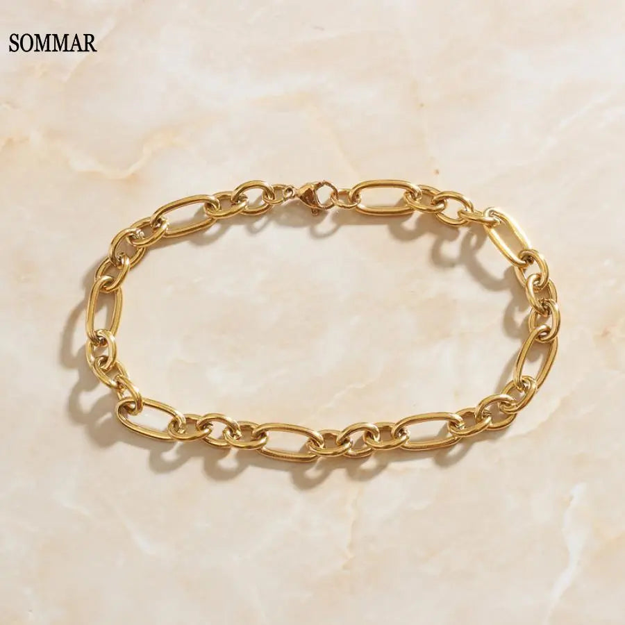 Gold color 21cm Loop bracelets
