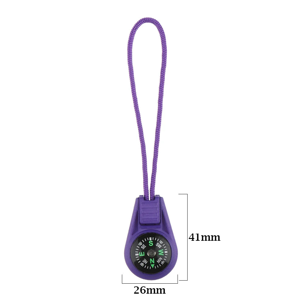 2 PCs Zipper Ties with Toy Compass
