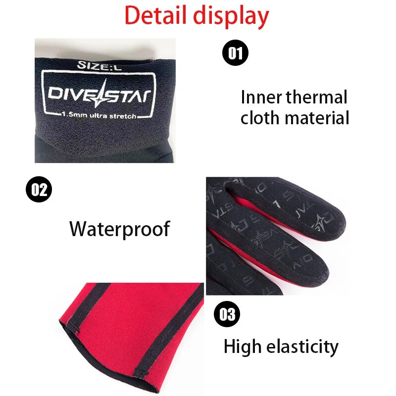 1.5 mm Neoprene Sailing Gloves